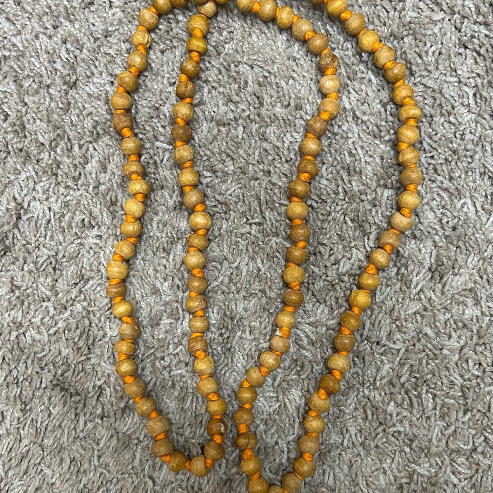 Vintage Beaded Necklace - Earthy Tones